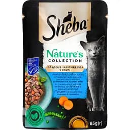 Набір вологого корму для котів Sheba, Мікс 15 шт. + з куркою та яловичиною в соусі 5 шт. 1.7 кг (20 шт. х 85 г) - мініатюра 10