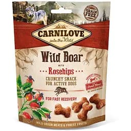 Ласощі для собак Carnilove Wild Boar with Rosehips 200 г (для швидкого відновлення)