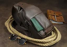 Чоловіча шкіряна сумка Vintage 17х33,5х7 см sum0012325 - мініатюра 4