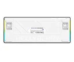 Клавиатура игровая механическая HATOR HK-60-WV Wireless Hellyberry Switch USB, 2,4 ГГц, Bluetooth 5.3 White-Violet - мініатюра 4