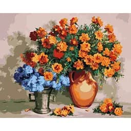 Картина за номерами "Квіткові обійми" ©Валентина Баранюк Ideyka KHO5657 40x50 см