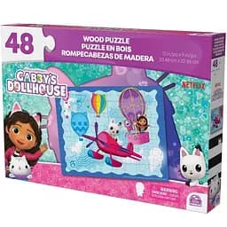 Пазл деревянный Spin Master Games Мемори Кукольный домик Габби 31х30 см 48 частей (SM49248/6067989)