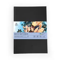 Скетчбук для скетчінга А5 48 аркушів (130 г/м2), білий папір, чорна обкладинка, 99IDEA9-SBSP5BL