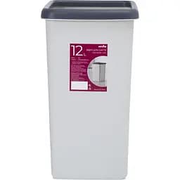 Ведро для мусора MBM My Home 12 л серое (BIN-02 12L GRAY)