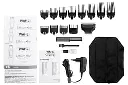 Тример WAHL Aqua Groom, акум., роторний мотор, насадок-12, чохол, гребінець, сталь, чорний Moser teh0017708 - мініатюра 4