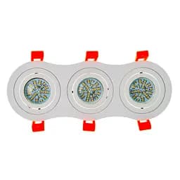 Світильник врізний поворотний Brille HDL-DT 108/3 MR16 WH 36-248 - мініатюра 4