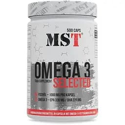 Рыбий жир MST Omega 3 Selected 55%, 500 капсул
