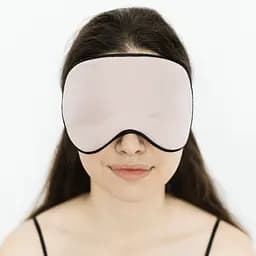Маска для сну з мерсеризованої бавовни «Чумацький Шлях» з нековзкою резинкою і охолоджуючим гелевим вкладишем в Подарунковій упаковці Рожевий (1144-02) - мініатюра 9