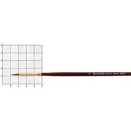 Пензель колонок круглий Grace 3039R № 2 довга ручка Kolos