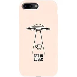 Чохол-накладка Toto Pure TPU 2 mm Print Case Apple iPhone 7 Plus/8 Plus #70 Get Loser Sand pink