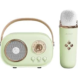 Портативна колонка з мікрофоном Smart X C20GR Platinum C-20 BT/TF/USB/FM з вологозахистом 5 Вт, зелена