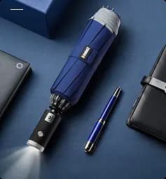 Парасолька автоматична з ліхтариком Xiaomi Zuodu (ZD002-LED) Blue - мініатюра 3