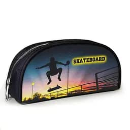 Пенал школьный с принтом скейтборд 23х10х8 см детский для девочки, мальчика (3910)