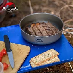 Сковорідка титанова з розкладною ручкою 17 см Naturehike NH18T010-A - мініатюра 5