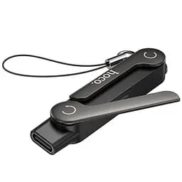 Перехідник Hoco UA47A Type-C male to Type-C female adapter Black - мініатюра 4