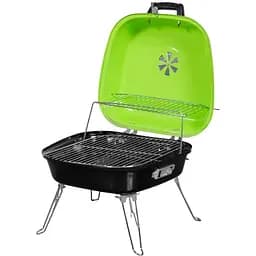 Гриль вугільний Time Eco ТЕ-22024 портативний чорно-зелений
