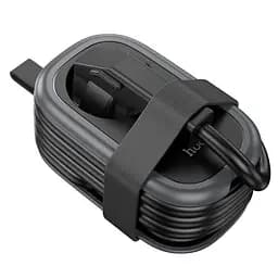 Мережевий подовжувач Hoco NS6 Sharp 1 position(1C2A) desktop socket(EU/GER) Чорний - мініатюра 3