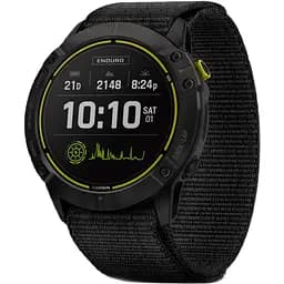 Смарт-годинник Garmin Enduro Carbon Gray DLC Titanium with Black UltraFit Nylon Strap (010-02408-01/11) [78192]