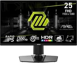 Монітор MSI 24.5" MAG 255PXF 2xHDMI DP MM IPS 300Hz 0.5ms sRGB 120% FreeSync Pivot teh0014175 - мініатюра 2