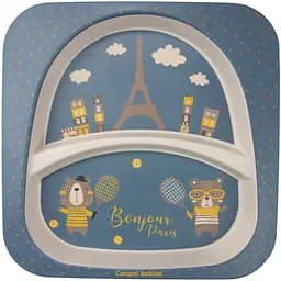 Набір посуду Canpol babies Bonjour Paris, 5 предметів, синій (9/227_blu) - мініатюра 3
