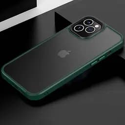 TPU+PC чохол Metal Buttons для Apple iPhone 12 Pro / 12 6.1" Зелений, TPU+PC - мініатюра 2