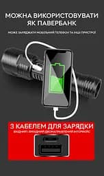 Ліхтар Qimai XHP160 з акумулятором та перехідником під 3хААА  - мініатюра 8