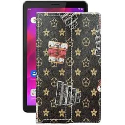 Чохол StatusCASE з екошкіри для планшету Lenovo Tab M8 (3rd Gen) Луі-Вітон-коричневий