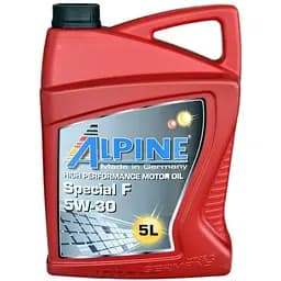Масла моторные синтетические Alpine Special F 5W-30 API SL A5/B5 Ford WSS-M2C 913-A/B/C/D Renault RN 0700 5 л (23451)