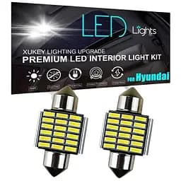 Світлодіодний білий купол 31 мм 30 мм Festoon 18SMD 12V LIGHT 4WD 6000k 220 В 12 В 3 А 2 шт.