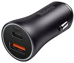 Автомобильное зарядное устройство Baseus Golden Contactor Max Dual Fast Charger Car Charger U+C 60W CGJM000113