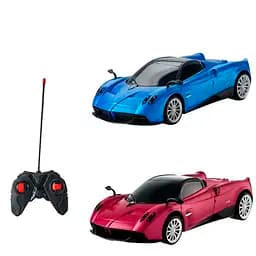 Радіокерована машинка Kool Speed PAGANI Huayra 1:24 на батарейках, синячервона, з фарою, для дітей