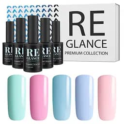 Набір гель-лаків "Harmony" Reglance premium - 5шт, 10мл в подарунковій коробці