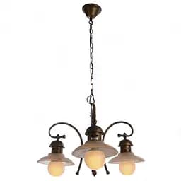 Люстра підвісна Brille кантрі E27 60W BR (ELVIS-001S/3)