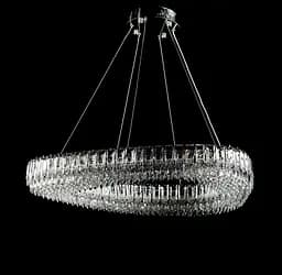 Кришталева світлодіодна люстра Splendid Ray L7069/800/1 LED (CH+clear) - мініатюра 2