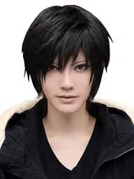 Перука чоловічої косплей аніме Durarara чорний - мініатюра 4