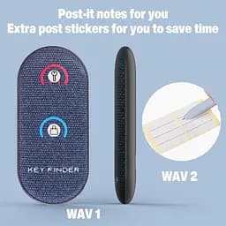 Локатори SIMJAR Basic Key Finder з більш тонкими приймачами та вдосконаленим тканинним пультом дистанційного керування, 80 дБ+ - мініатюра 5