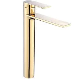 Смеситель для умывальника Rea Storm высокий gold REA-B9983 Золотой