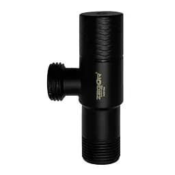 Кран кутовий приладовий Zegor DF-7122YB 1/2"х1/2" Чорний 30412