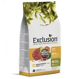 Сухий корм Exclusion Adult Beef Medium Breed для дорослих собак середніх порід 3 кг
