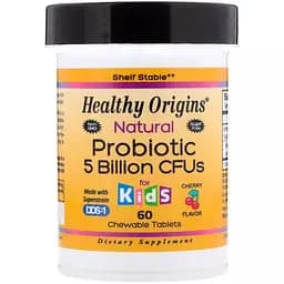 Пробіотики для дітей Healthy Origins Natural Probiotic Kids 60 жувальних таблеток смак вишні