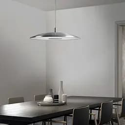 Подвесной серебряный светильник ENOCH с нейтральным светом Ø 50 см | Ст. MJ 171-500 | Line F