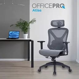 Офісне крісло Officepro Atlas OC630-B-DG-DG Black/Dark Gray [148896] - мініатюра 7
