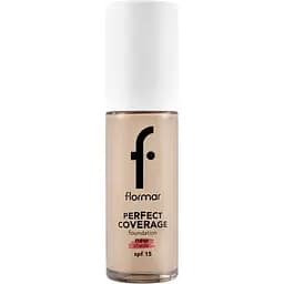 Тональная основа Flormar Perfect Coverage Foundation SPF 15 тон 130 (Light Beige) 30 мл