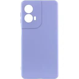 Чохол Silicone Cover Lakshmi Full Camera (AA) для Motorola Moto G85 Бузковий / Dasheen