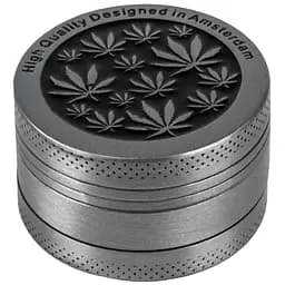 Гриндер для подрібнення тютюну Амстердам HL-243 High Quality Designed Silver Black (10906)