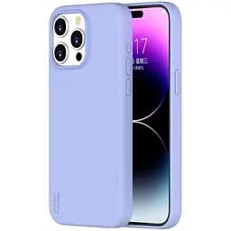Чохол Vokamo для iPhone 15 Pro Max рідкий силіконовий з магнітом Purple