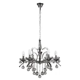 Люстра свічка Brille підвісна кришталева E14 40W CH (BCL-381S/6)