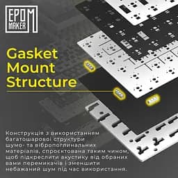 Клавіатура Epomaker AK820 Pro Gift Switch Black механічна бездротова (AK820-PRO-B-G)  - мініатюра 18