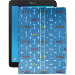 Чехол StatusCASE из экокожи для планшета Samsung Galaxy Tab S3 (T827) Фэшн голубой