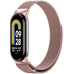 Ремешок Epik Milanese Loop New Design для Xiaomi Mi Band 8/9/10 Rose Pink